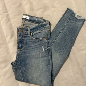 Loft Modern Skinny Crop - Light Wash Size 00/24